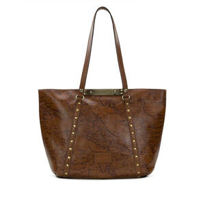 Benvenuto Tote Bag Signature Map in Riot Rust